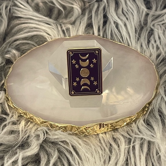 Brand New Moon Phase Tarot Card Enamel Pin - Picture 2 of 4